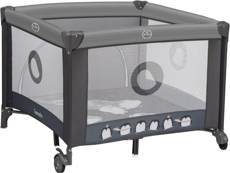 Lionelo - Hracia ohrádka BONNIE Grey Scandi
