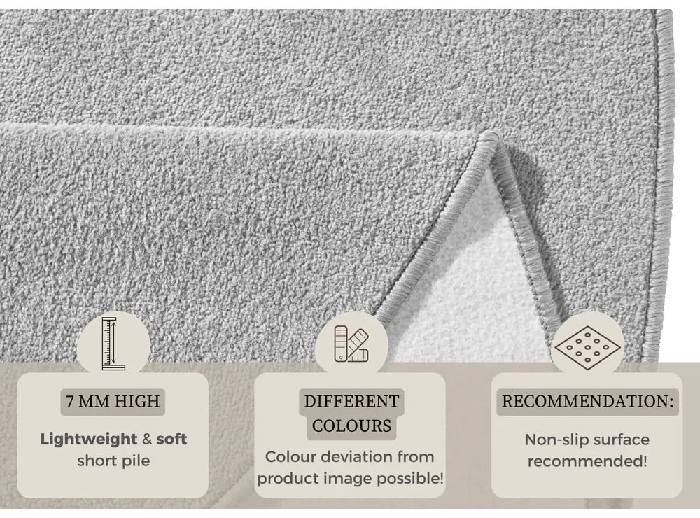 Svetlosivý okrúhly koberec ø 133 cm Fancy – Hanse Home