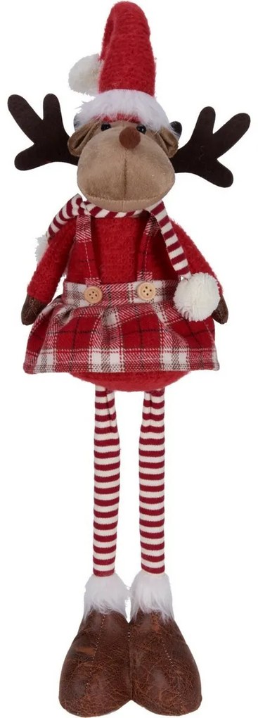 Vianočný stojaci sob Becky, teleskopické nohy, 46 cm