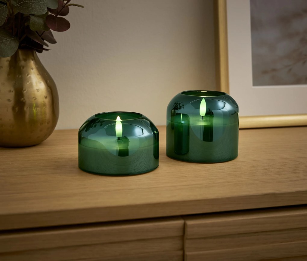 LED svietniky, 2 ks, veľké