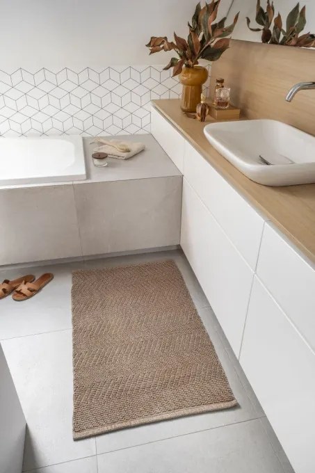 Kúpeľňový koberček STONE hnedý