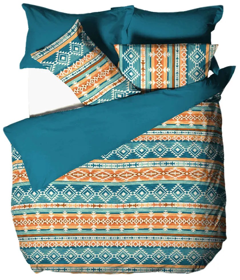 B.E.S. Petrovice Flanelové obliečky Aztec Spirit, 140 x 200 cm, 70 x 90 cm