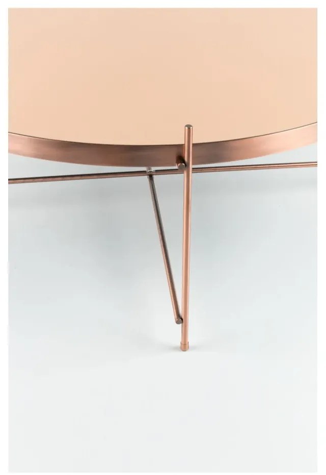 Konferenčný stolík v medenej farbe Zuiver Cupid XXL