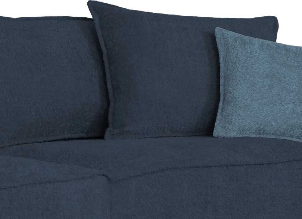 Pohovka John, modrá látka so štruktúrou