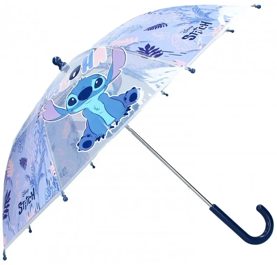 Detský transparentný dáždnik Lilo & Stitch