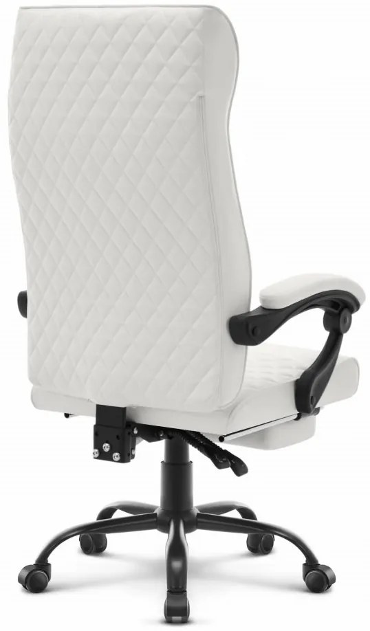 Luxusné kancelárske kreslo HC-1030 biele z ekokože