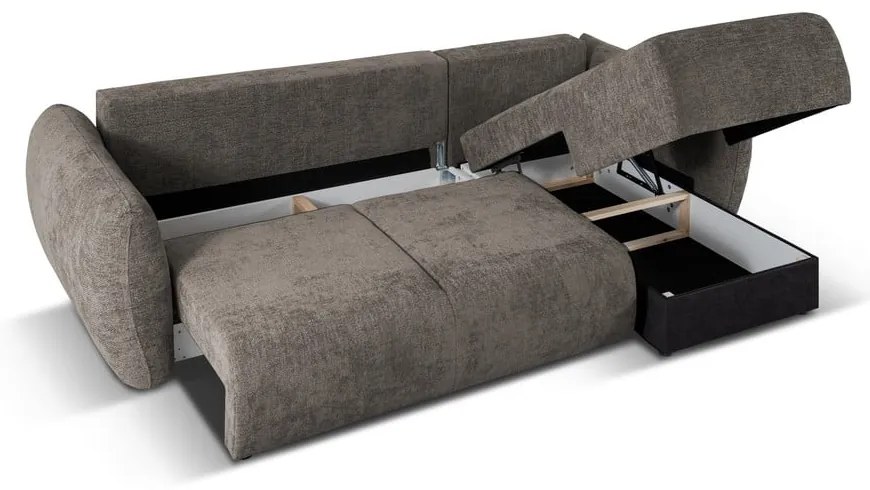 Sivá rohová pohovka (pravý roh) Matera – Cosmopolitan Design