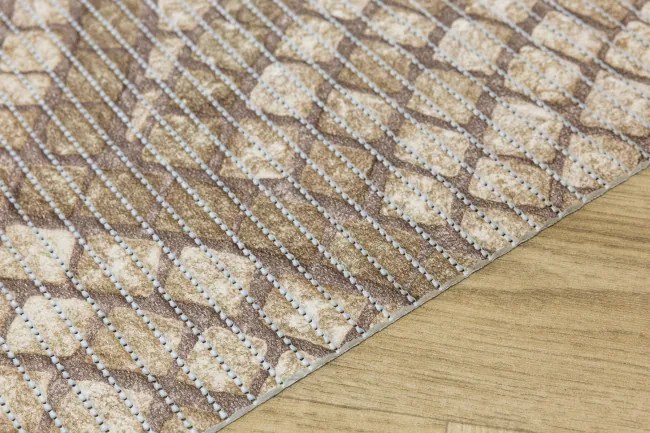 Kúpelňová penová rohož 222B Mozaika hnedá
