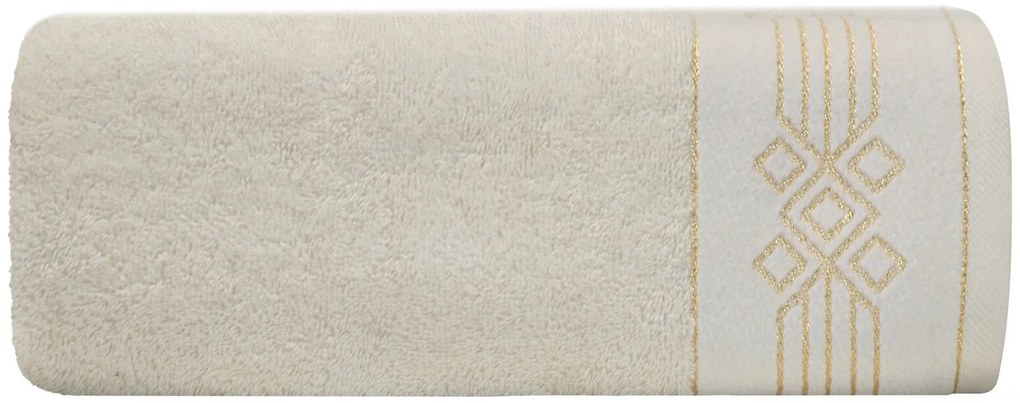 BAVLNENÝ UTERÁK KAMELA 50X90 CM KRÉMOVÁ