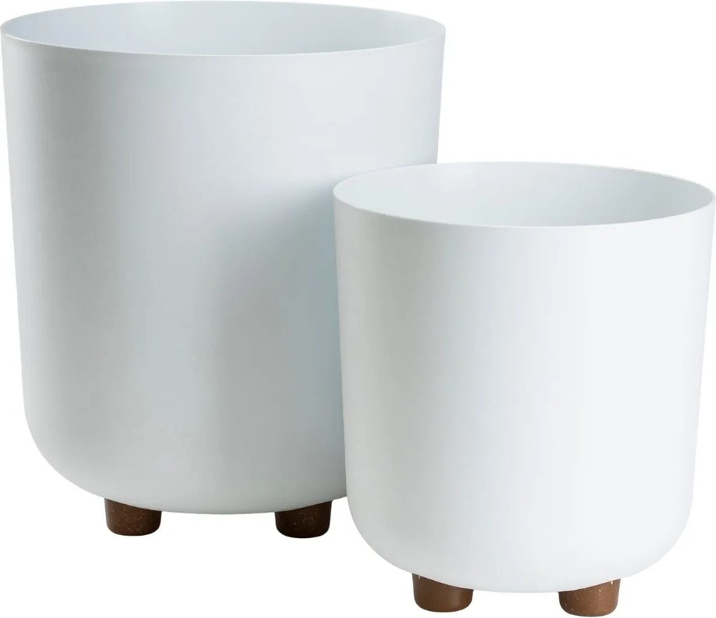 PLASTOVÝ KVETINÁČ TERRA 24X27,5 CM BIELA