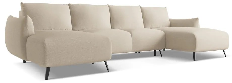 Béžová rohová pohovka Malie – Makamii