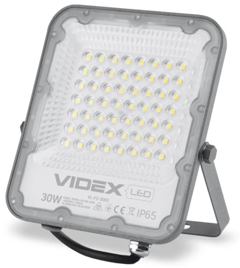 LED reflektor Halogén 30W 3900lm 5000K IP65 sivý VIDEX DAVIS