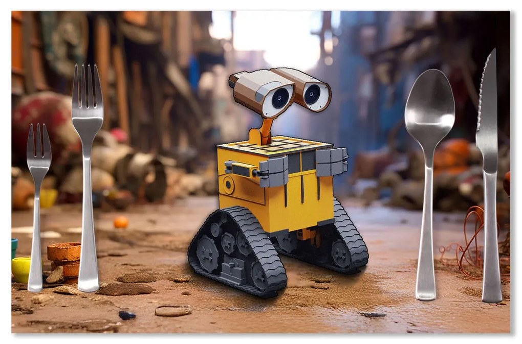 Sablio Prestieranie Wall-E robot Mesto: 40x30cm