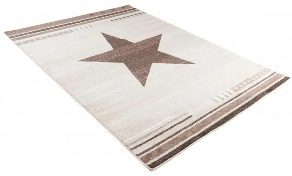 Kusový koberec Hviezda béžový 200x290cm