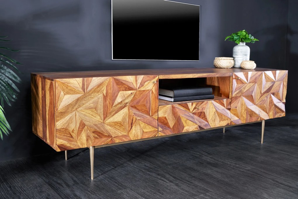 TV-skrinka 43448 Stone 160cm Drevo Palisander