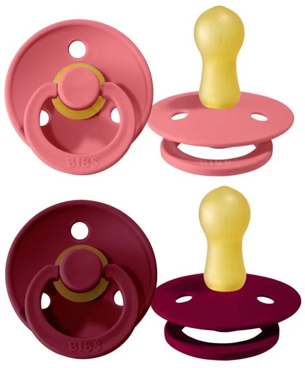 Kaučukové cumlíky BIBS Colour 6m+ 2ks Farba: béžová-sivá