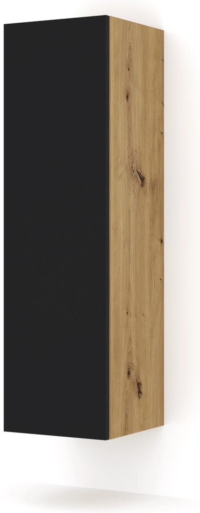 Skrinka Dual 120 (dub artisan + čierna). Akcia -20%. Vlastná spoľahlivá doprava až k Vám domov. 1124859