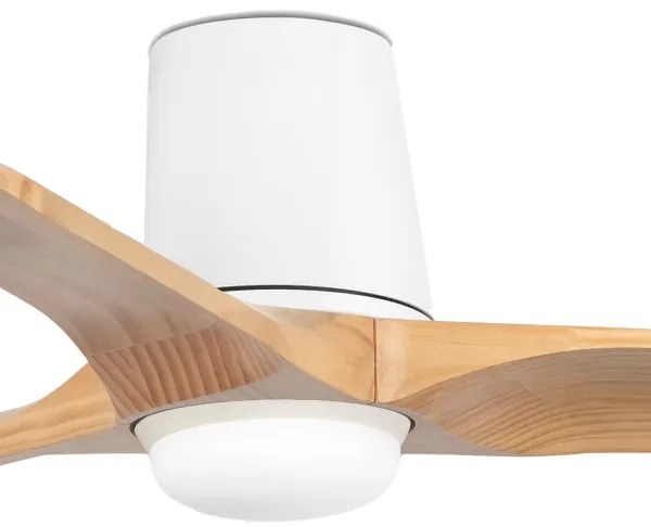 FARO 33836-1TW-LED stmievateľný ventilátor HEYWOOD TUB 10W/230V borovica/biela p