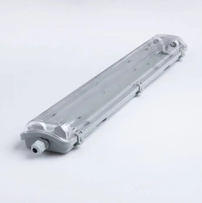 Hermetické LED svietidlo 60 cm + 2 LED žiarivky - studená biela