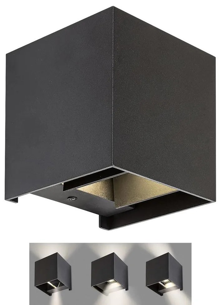 Rabalux 7396 - Vonkajšie nástenné svietidlo SOLIN 1xG9/42W/230V IP54 čierna 7396
