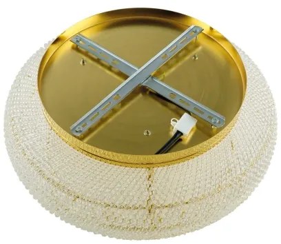 Ideal Lux - Krištáľové stropné svietidlo PASHA 6xE14/40W/230V pr. 40 cm zlatá