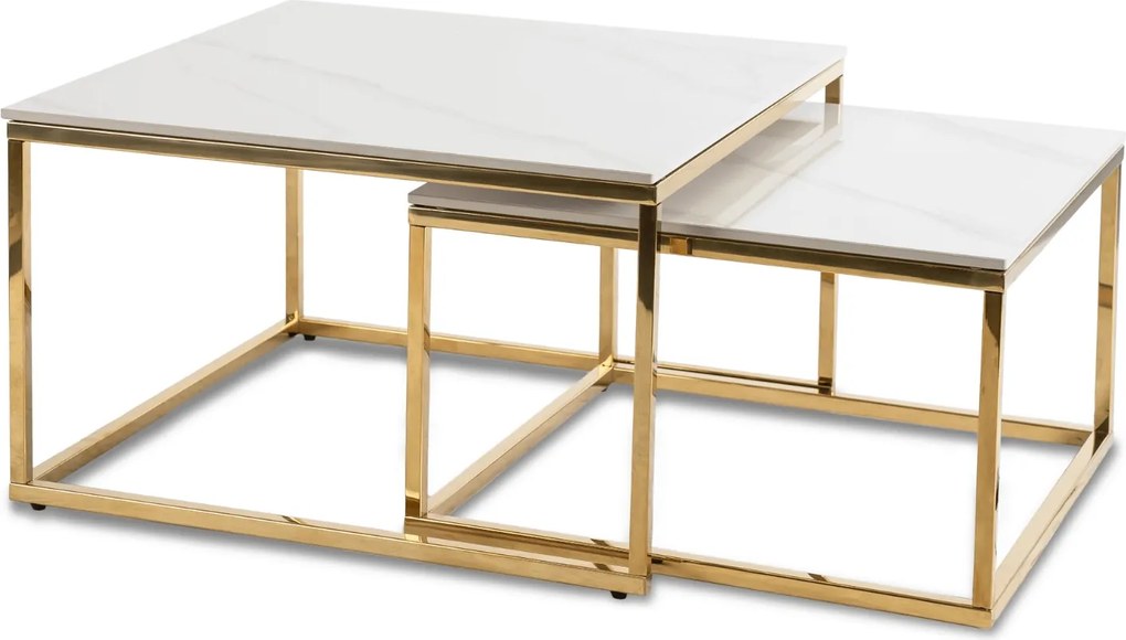 PROXIMA.store - Set konferenčných stolíkov TENOR FARBA: biela