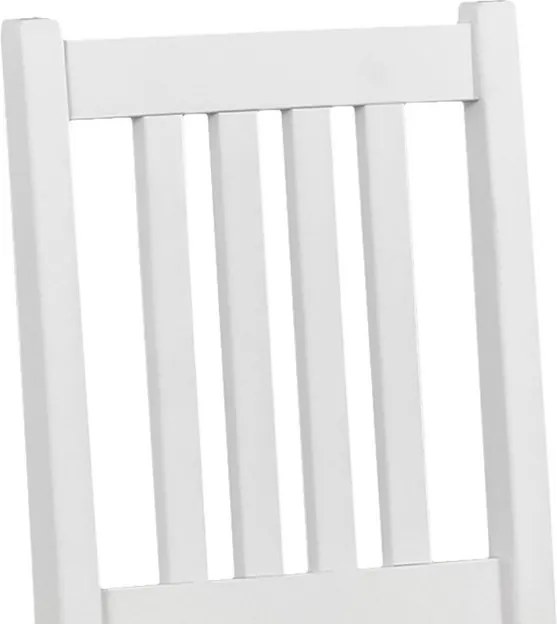 Jedálenská stolička Bono, biela/béžová látka