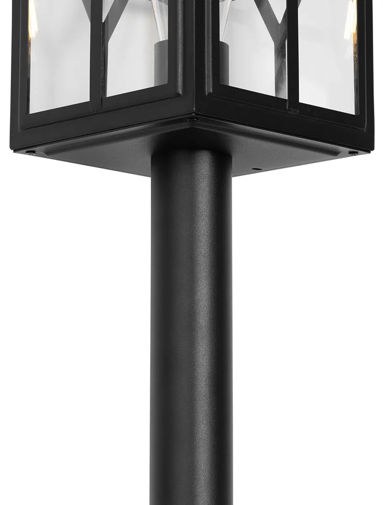 Klasická vonkajšia stojaca lampa čierna 100 cm IP44 - Dover