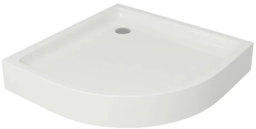 Cersanit TAKO sprchová vanička 80x80x16 cm, štvrťkruhová, biela, S204-003