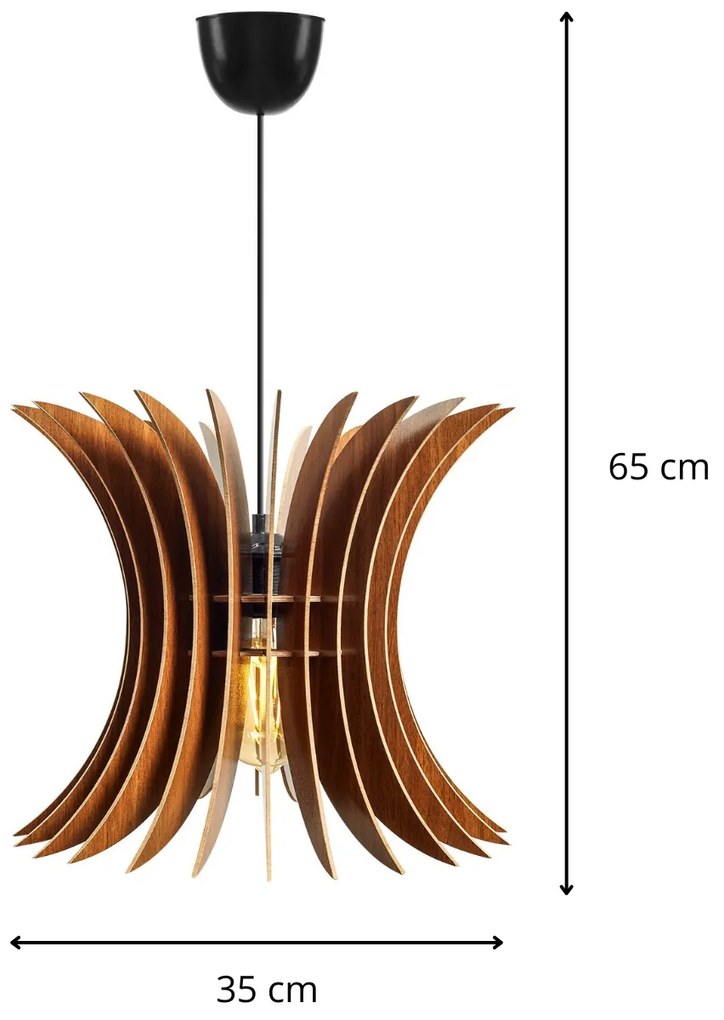 Stropné svietidlo Waty orech