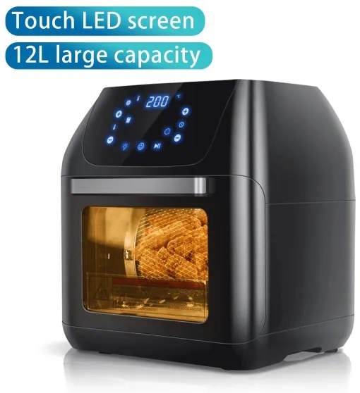 Aigostar - Teplovzdušná rúra 1400W/230V 12l čierna