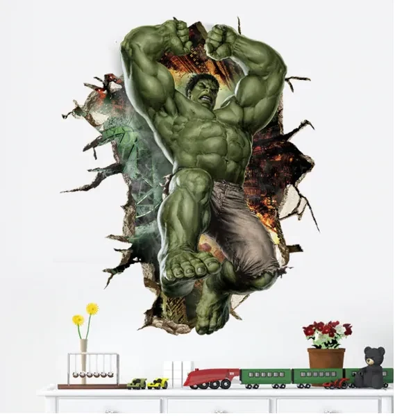 Veselá Stena Samolepka na stenu na stenu Silný Hulk z Avengers