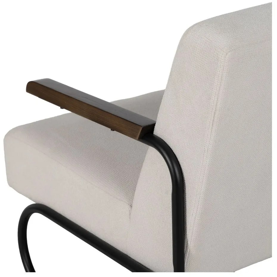 Béžové ženilkové kreslo Industra – Ixia