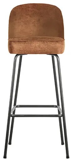 Barová stolička vogue kožená cognac 80 cm MUZZA