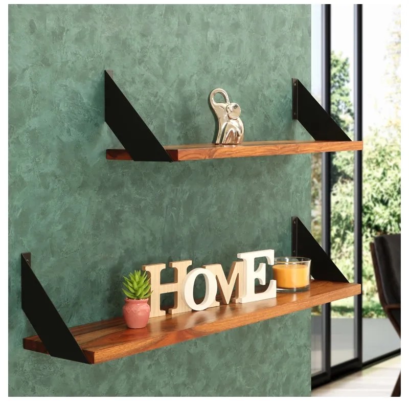 Polica na stenu s konzolou Dana 75 cm PALISANDER