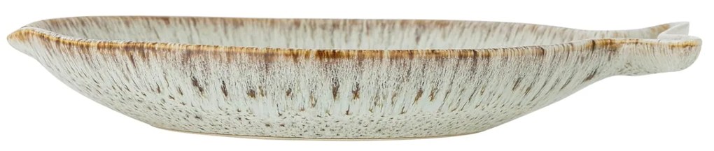 Bloomingville Modrý/béžový servírovací tanier z kameniny Fleur