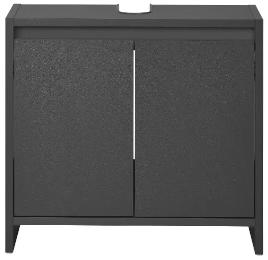Livarno home Skrinka pod umývadlo Oslo s 2 dvierkami, antracitová  (100391336)