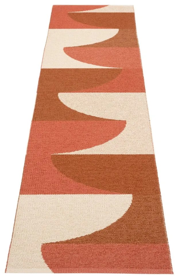 Vnútorný a vonkajší behúň v tehlovej farbe 70x270 cm Hill Brick Rust – Pappelina