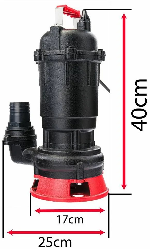 Kalové čerpadlo s nožom RTPDSR0071, 750W | RED TECHNIC