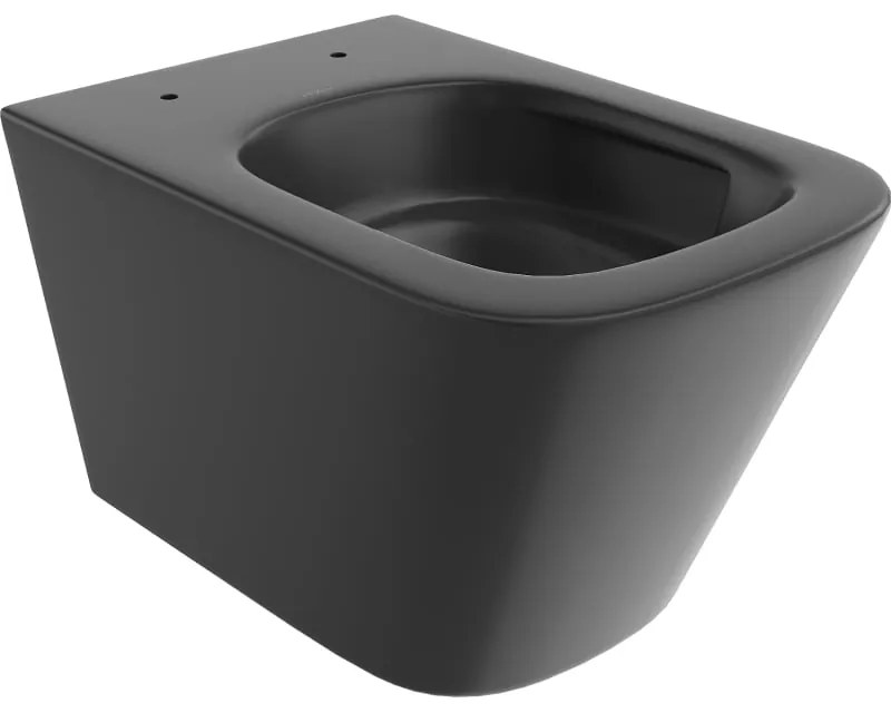 Mexen Teo, závesná WC misa 510x345x340 mm, Rimless Tornádo, čierna matná, 3385XX85T