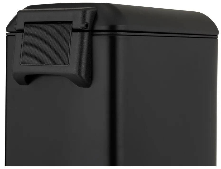 Matne čierny pedálový oceľový odpadkový kôš 12 l Design – Wenko