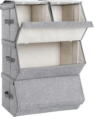 Set stohovateľných boxov RLB22GY (4 ks)