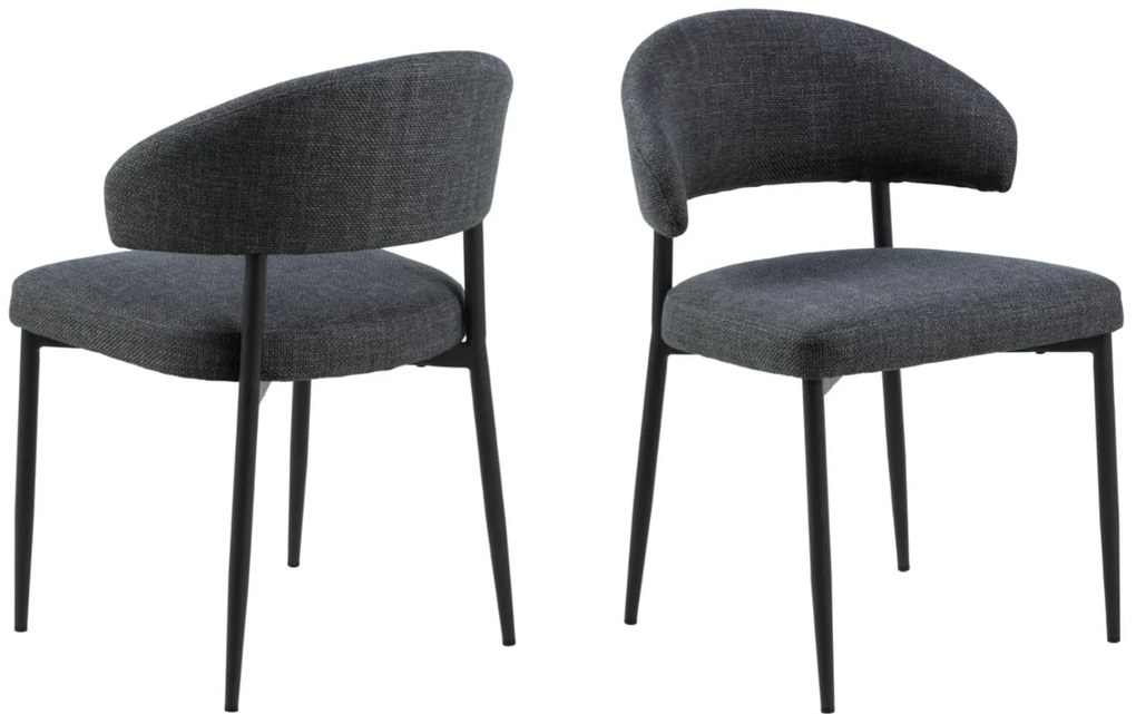 Jídelní židle Edina tmavě šedá