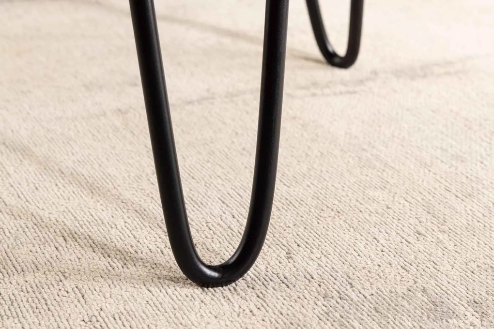 Dizajnový odkladací stolík Island 40 cm hnedá akácia