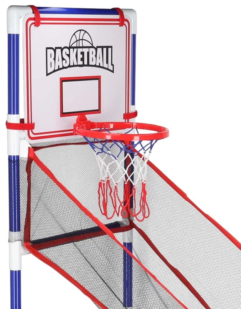 KIK Basketbalová arkádová hra s 2 loptami a pumpou, prenosná