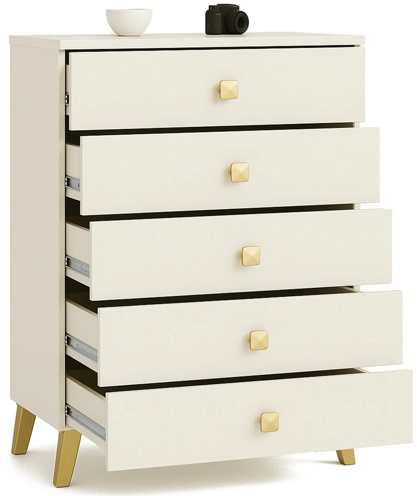 Komoda MOBI K-05 kašmír/zlatá