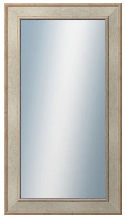DANTIK - Zrkadlo v rámu, rozmer s rámom 50x90 cm z lišty TOOTH strieborná (2779)