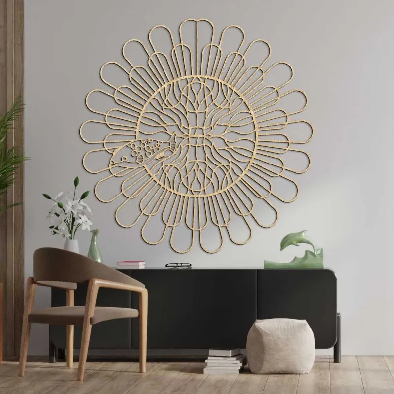 Unikátna 3D Mandala Ryba Premeňte svoju stenu na umenie I SENTOP PR0348