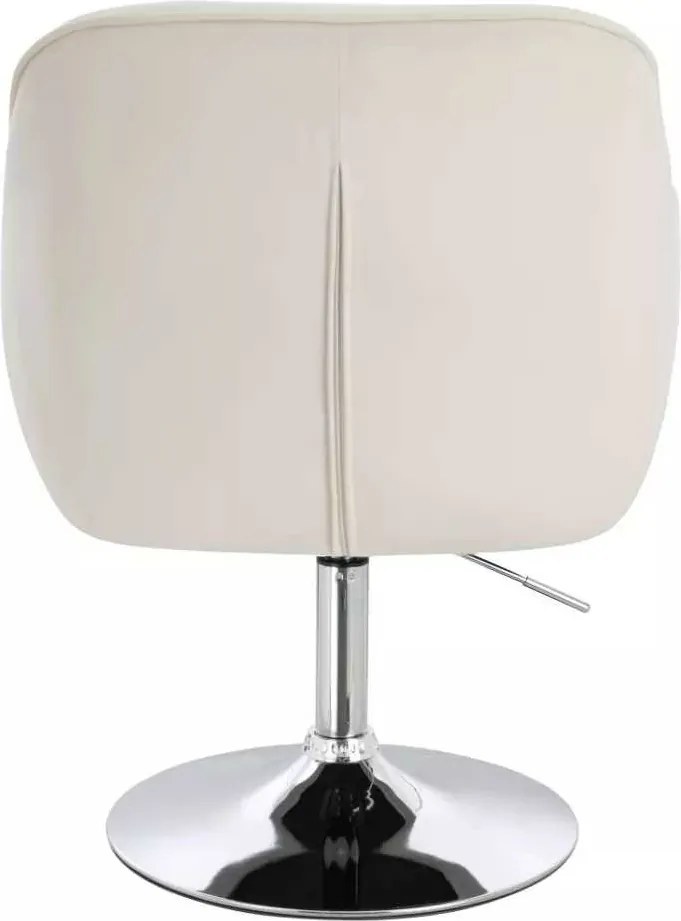 LuxuryForm DESIGN Stolička AVOLA VELUR na striebornom tanieri - biela