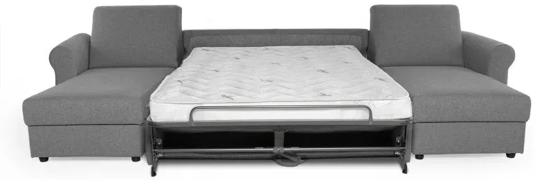 Sedacia súprava na každodenné spanie SAVONA U - rozkladacia, levanduľová (penelope 15), 140